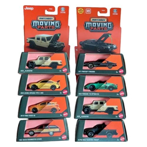 MTL MATCHBOX 1:64 ARABALAR AÇILIR PARÇALAR FWD28 *8