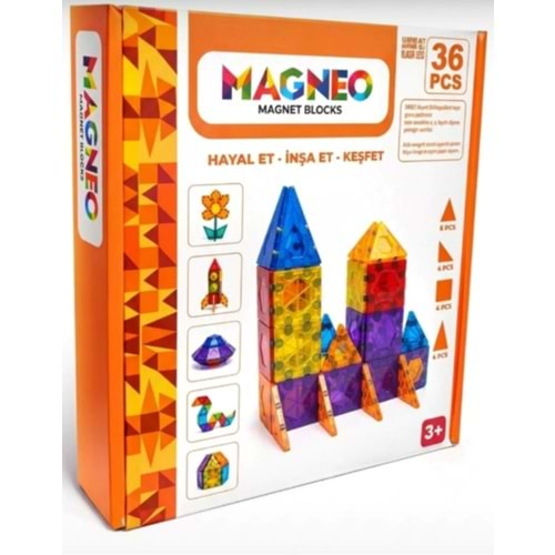 MAGNEO MAGNET BLOCKS 36 LI SET ML579 *12