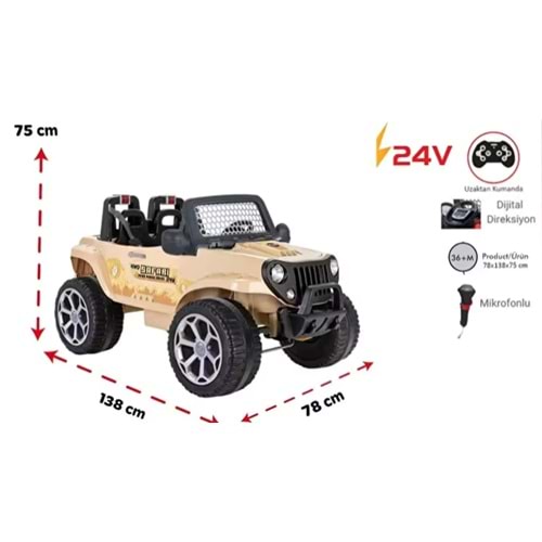 PİLSAN SAFARİ 24 VOLT AKÜLÜ ARABA 05303