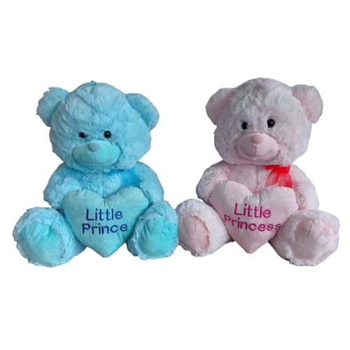 PELUŞ KALPLİ AYI 45 CM PL62354 *12