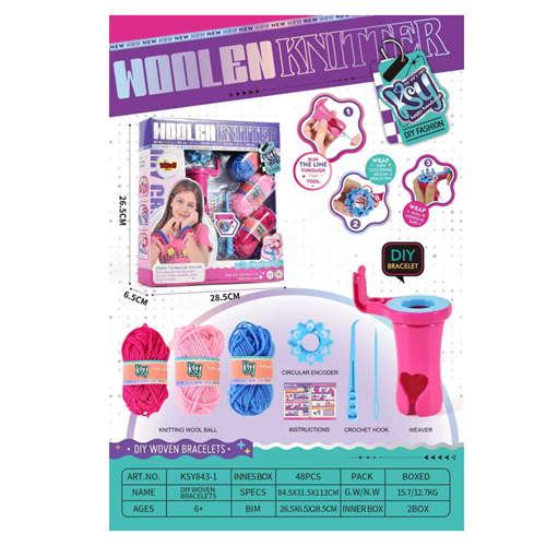 TOYCRAFT TEKLİ ÖRGÜ SETİ VE İPLERİ KSY843-1 *24