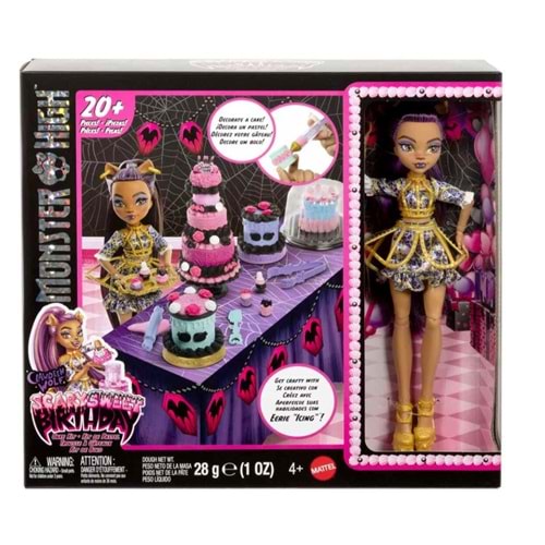 MTL MOSTER HIGH DOĞUM GÜNÜ CLAWDEEN,İN PASTA YAPIM SETİ JBG78