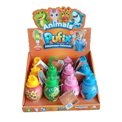PUFİX ANİMALS DÖKÜLMEYEN BALONCUK 1002 *144