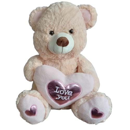 PELUŞ 55 CM KALPLİ AYI PL50233 *8