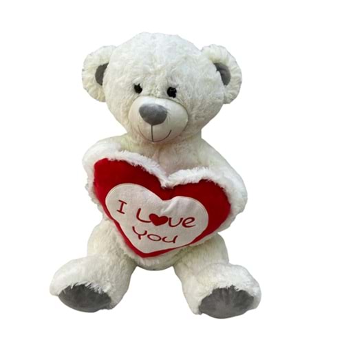 PELUŞ 50 CM KALPLİ AYI PL62875 *12