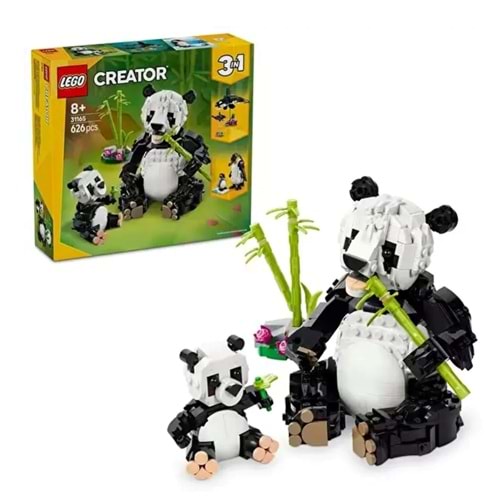 LEGO Creator 3'ü 1 Arada Vahşi Hayvanlar: Panda Ailesi 31165
