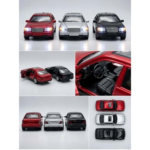 TOYCRAFT 1:32 IŞIKLI SESLİ METAL ÇEKBIRAK MERSO ARABA TYC0028 *144