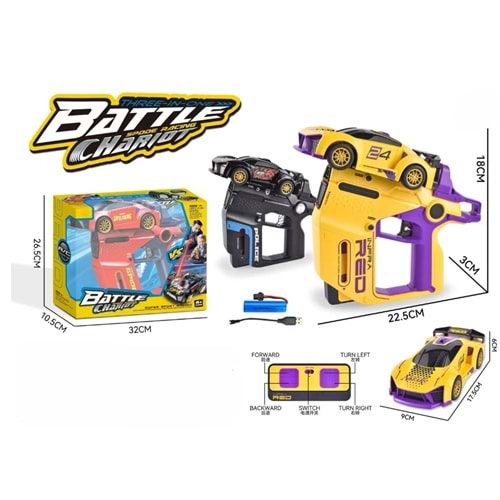 TOYCRAFT LAZERLİ UZAKTAN KUMANDALI ŞARJLI ARABA ZJ114A *12