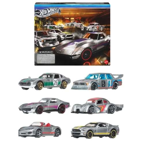 MTL 1:64 Hot Wheels Silver Serisi Zamac Temalı 6’lı Araba Seti JLB26