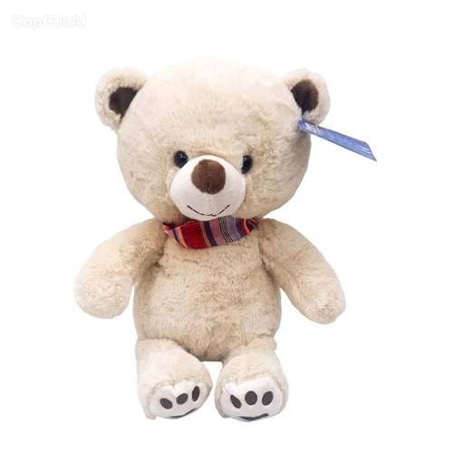 PELUŞ 30 CM KİLİM DESENLİ FULARLI AYI PL62572 *42