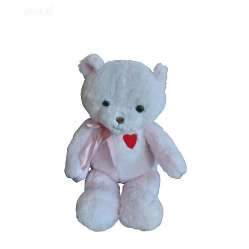 PELUŞ 50 CM KALP NAKIŞLI AYILAR PL50248 *24
