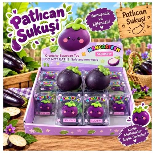 STANDLI PVC KUTU A+KALİTE PATLICAN SUKUŞİ 12 Lİ KS014