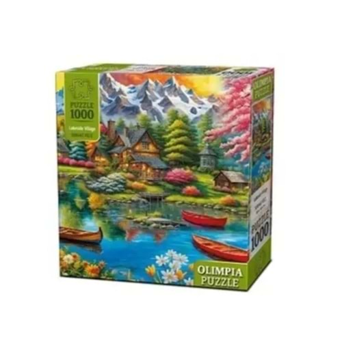 PUZZLE OLİMPIA LAKASİDE VİLLAGE 1000 PRÇ 15010 *12