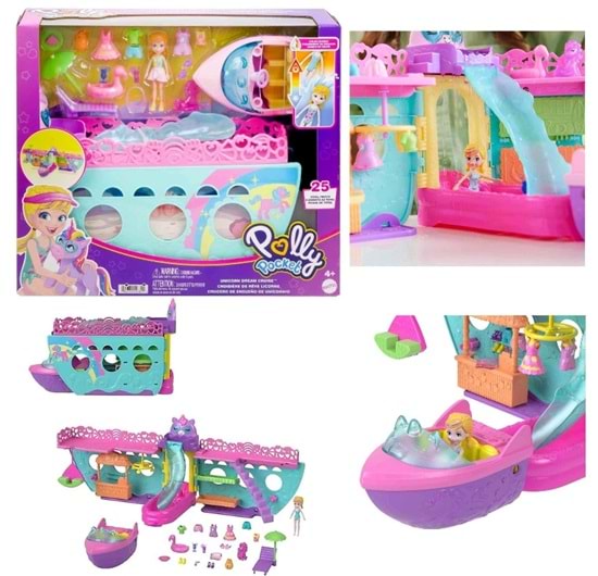 MATE POLLY POCKET UNİCORN BOT OYUN SETİ MTL-HWP26 *2
