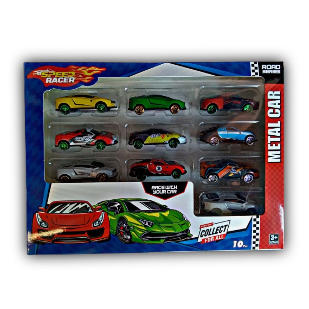 10 LU SPEED RACER METAL ARABA TOY-30 (36)