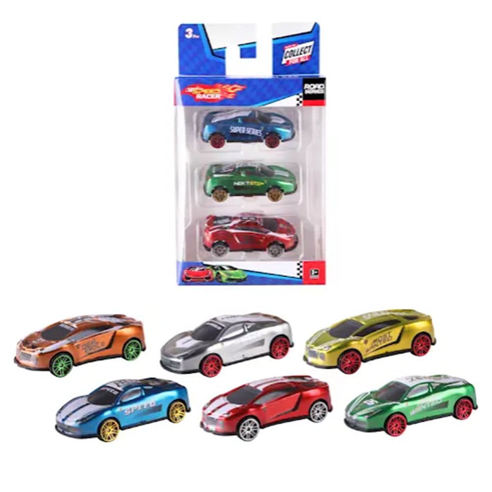 3 LÜ SPEED RACER METAL ARABA TOY-23 (96)