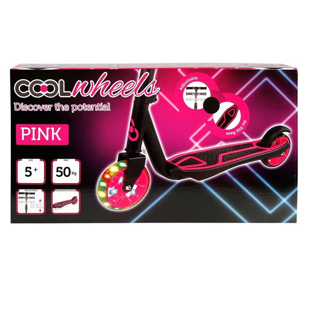 5+ COOL WHEELS PİNK IŞIKLI SCOOTER PEMBE FR58949 (8)