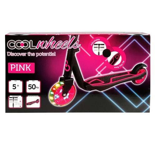 5+ COOL WHEELS PİNK IŞIKLI SCOOTER PEMBE FR58949 (8)