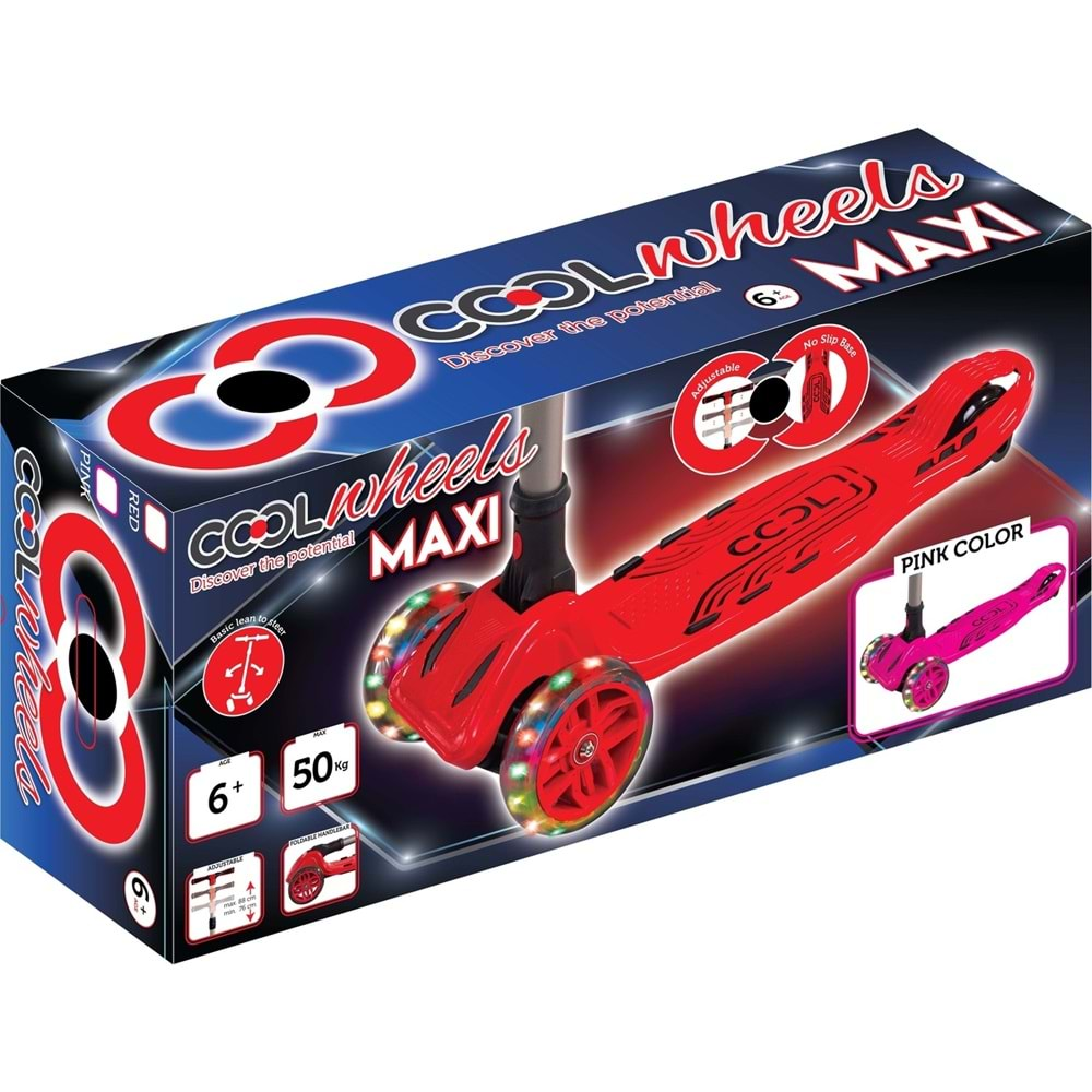 6+ COOL WHEELS MAXİ TWIST SCOOTER PEMBE FR59144 (4)