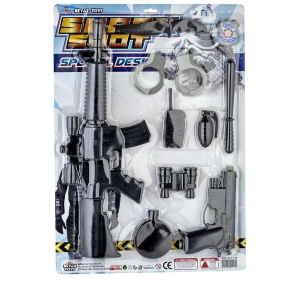 KARTELA TÜFEKLİ POLİS SETİ BYZ-113 (20)