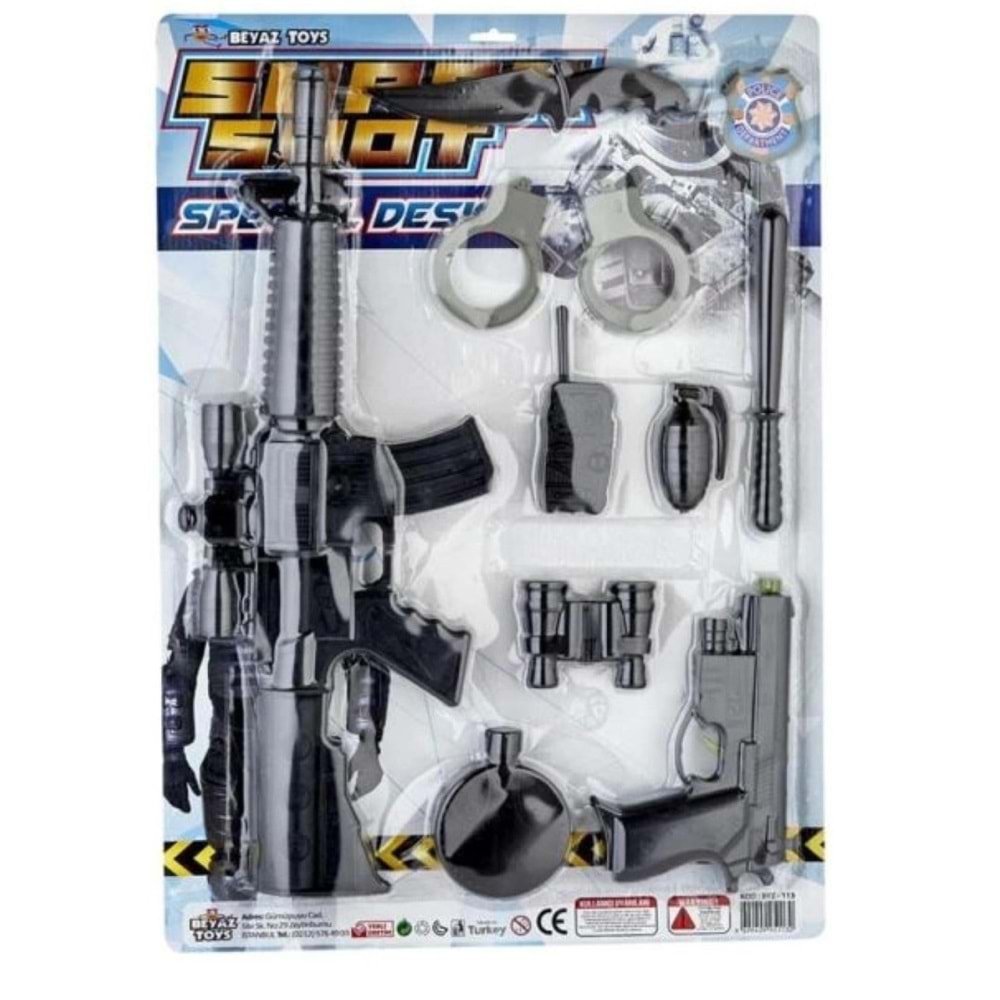 KARTELA TÜFEKLİ POLİS SETİ BYZ-113 (20)