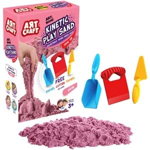 AKSESUARLI PEMBE KİNETİK OYUN KUMU 1000 GR 03693 (12)