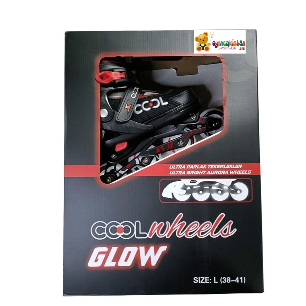 GLOW PATEN ULTRA PARLAK TEKERLEKLER KIRMIZI (38-41) FR38361 *6