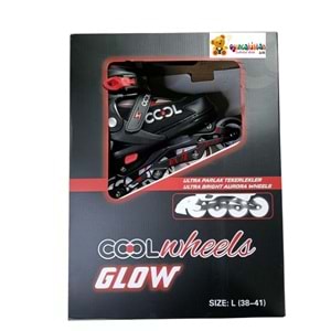 GLOW PATEN ULTRA PARLAK TEKERLEKLER KIRMIZI (38-41) FR38361 *6