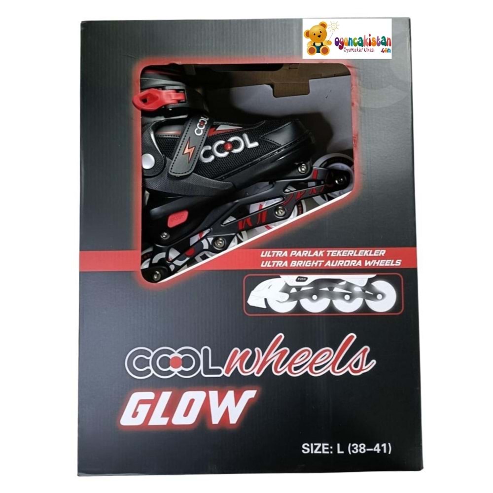 GLOW PATEN ULTRA PARLAK TEKERLEKLER KIRMIZI (38-41) FR38361 *6
