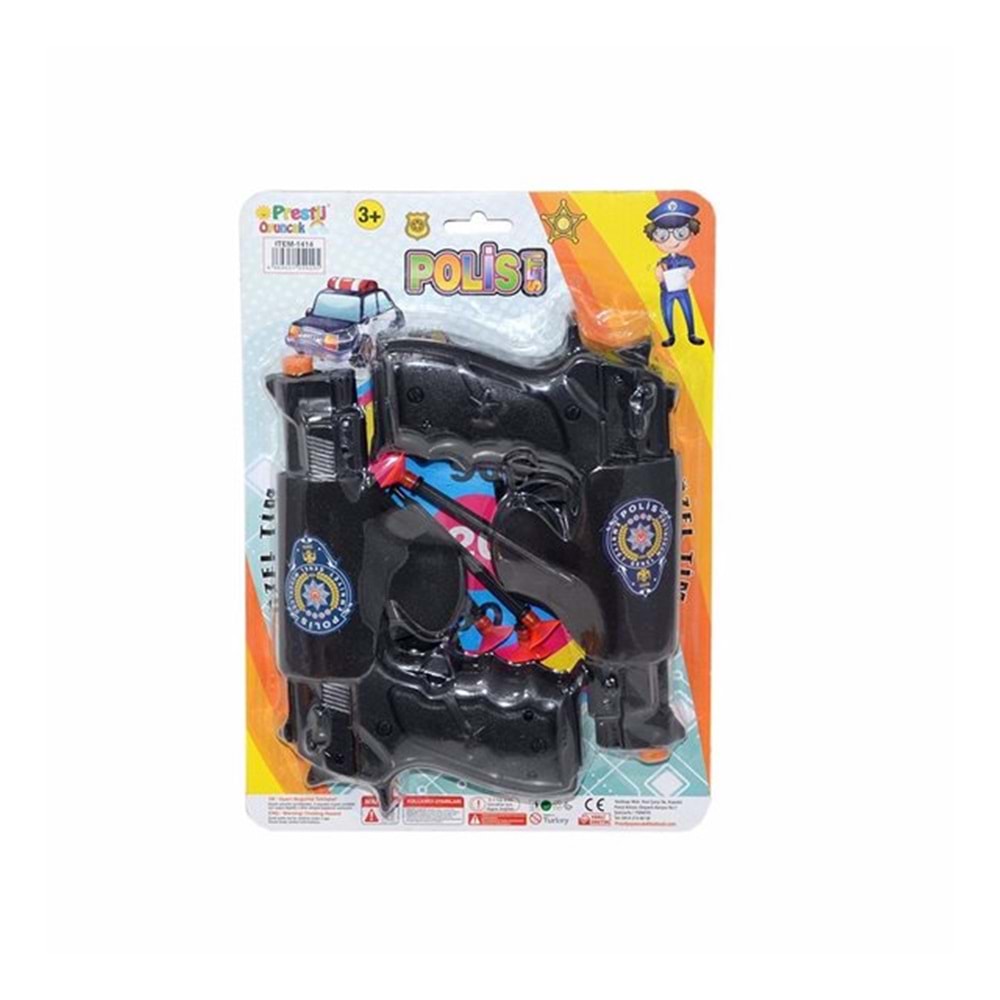 KARTELALI 2 Lİ SİLAHLI POLİS SETİ 1414 *96