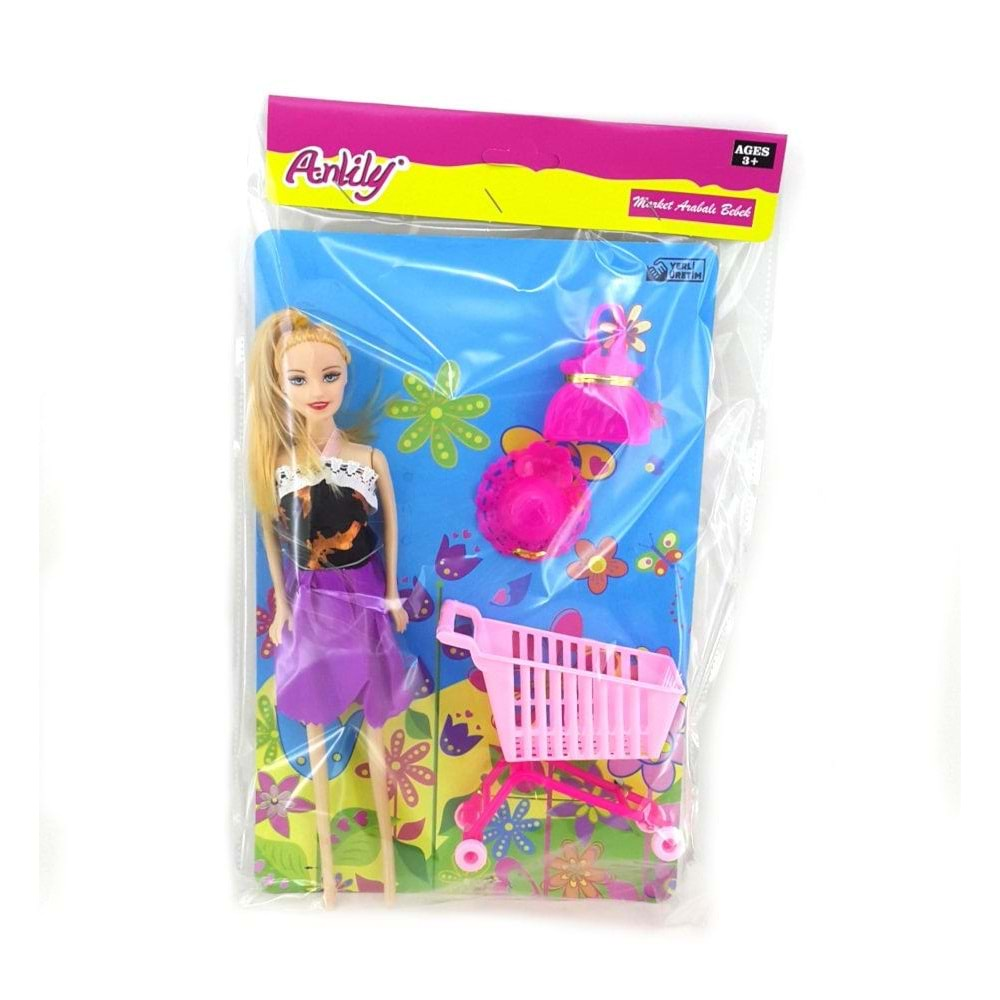 ANLİLY POŞETTE MARKET ARABALI BEBEK 02298 (72)