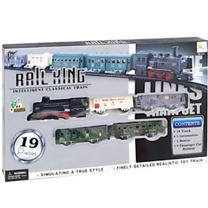 KUTULU PİLLİ 19 PARÇA TREN TL07/TL21 *24