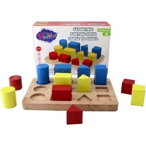 KUTUDA AHŞAP GEOMETRİK BÜYÜKTEN KÜÇÜĞE ONY-314 * 24