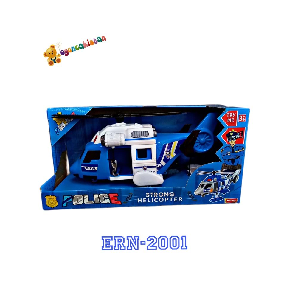 HEROES TOYS HELİKOPTER POLİS SETİ ERN-2001 *12