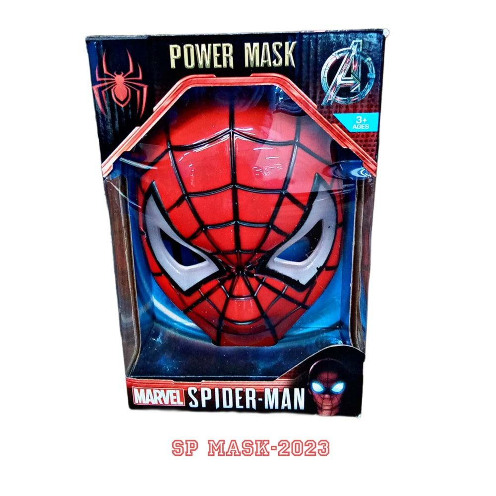 KUTULU IŞIKLI SPİDERMAN MASKE SP MASK-2023 *90