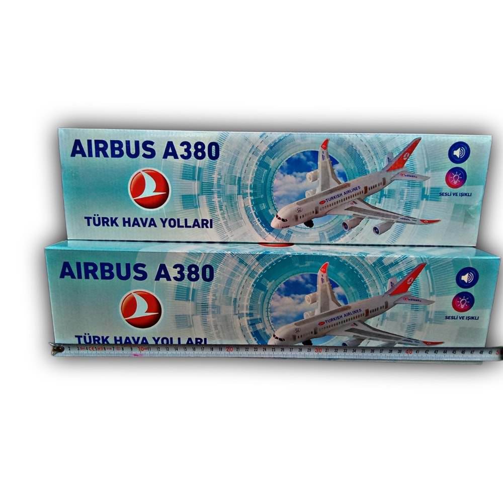 KUTULU IŞIKLI MÜZİKLİ A380 THY FAB.1601 *40