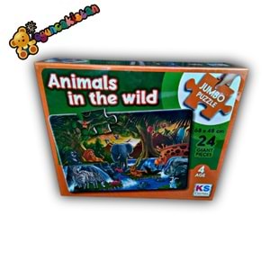 ANİMAL İN THE WİLD JUMBO PUZZLE 24 PRÇ. JP 31008*12
