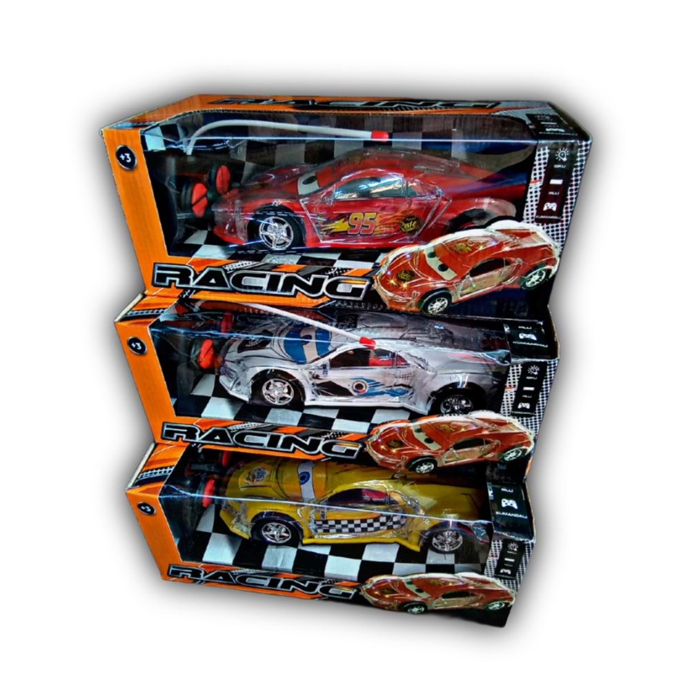 UZK PİLLİ FULL FONK. 3D IŞIKLI KUMANDALI ARABA P1070 *48