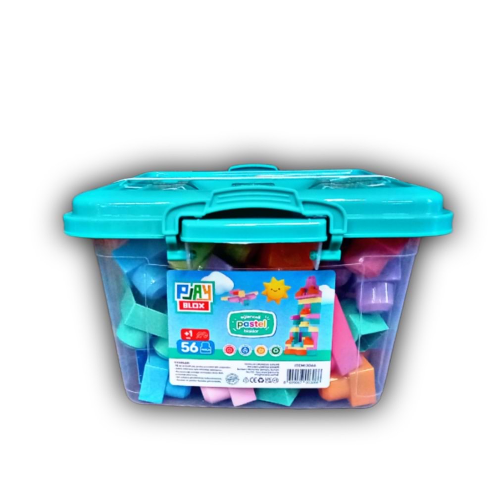 PLAY BLOX PASTEL 56 PARÇA KOVALI LEGO 3066 *12