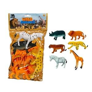 SUN-RST FİGÜR VAHŞİ HAYVANLAR BYK.POŞET 6LI KRTL 715 *48