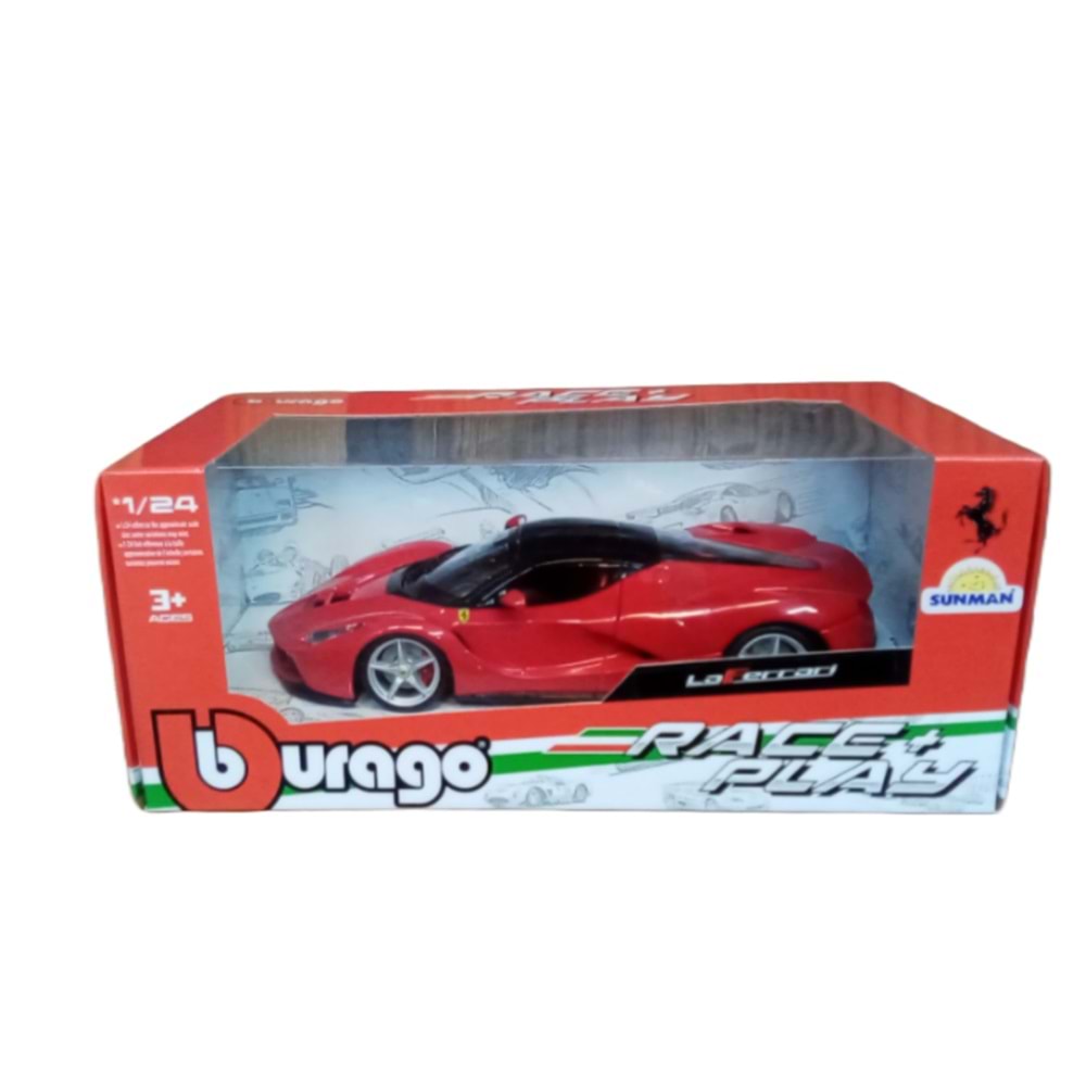 - SUN-BUR-1/24 FERRARI LAFERRARI (FERR) KRMZ. 26001 *12