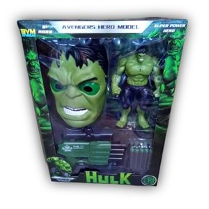 KUTULU MASKE HULK DART FIRLATICILI SET FAB.0250 *24