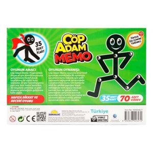 OYUN ÇÖP ADAM MEMO 38PRÇ. S00004627*12