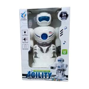 OYN. PİLLİ IŞIKLI SESLİ SMART ROBOT CX-0633*96