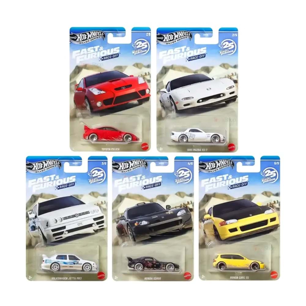 MTL HOT WHEELS FAST & FURIOUS TEMALI ARABALAR HNR88 *24