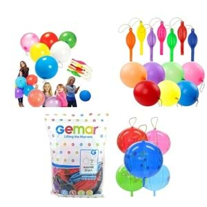 PUNCH LASTİKLİ BALON 100 LÜ 531162