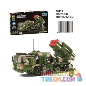 WORD OF BALLISTIC MISSILE ASKERİ FÜZE ARACI TEKNİK LEGO 744PRÇ C0119