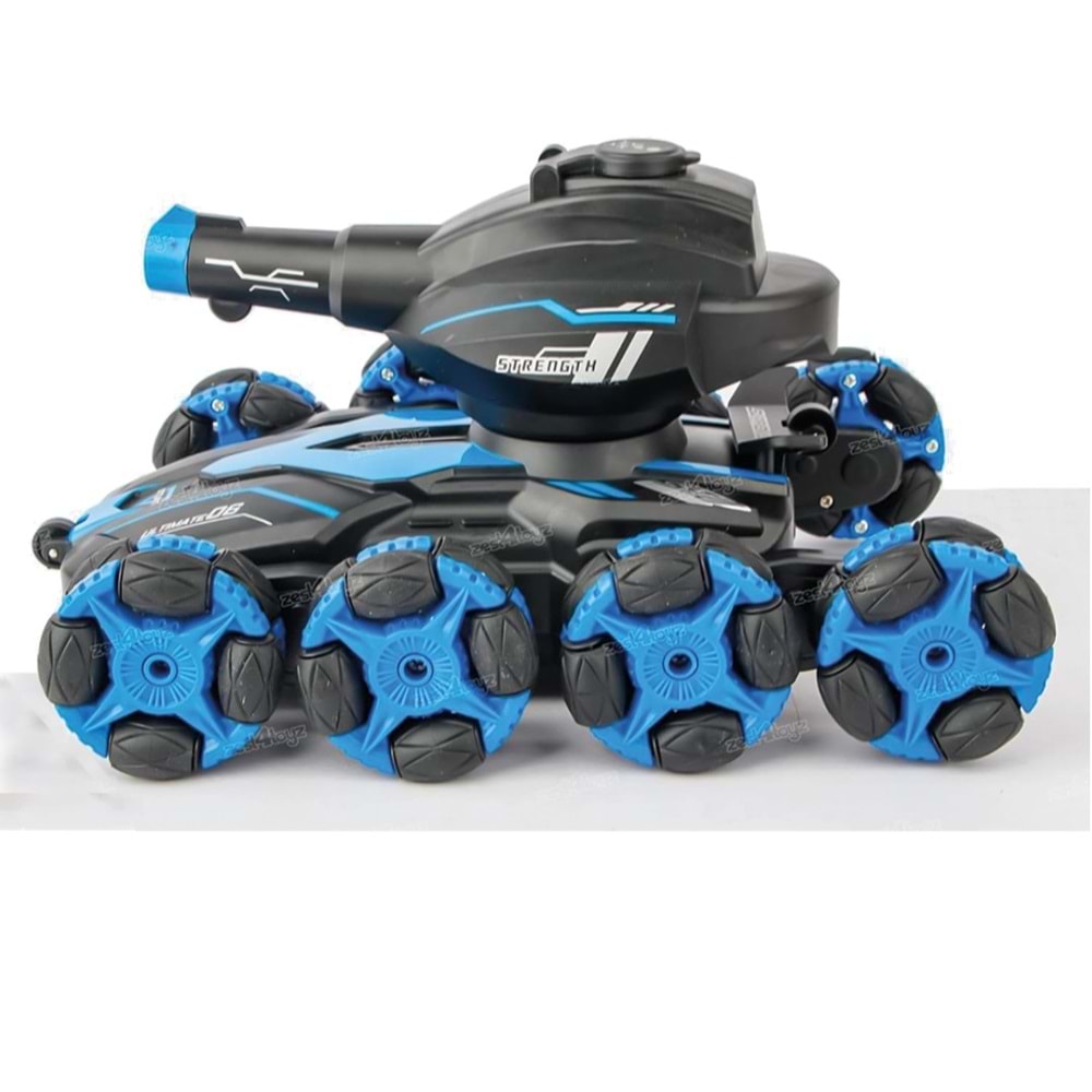 360 DERECE DÖNEN TOP ATAN KUMANDALI ÇILGIN TANK RQ3027 *24