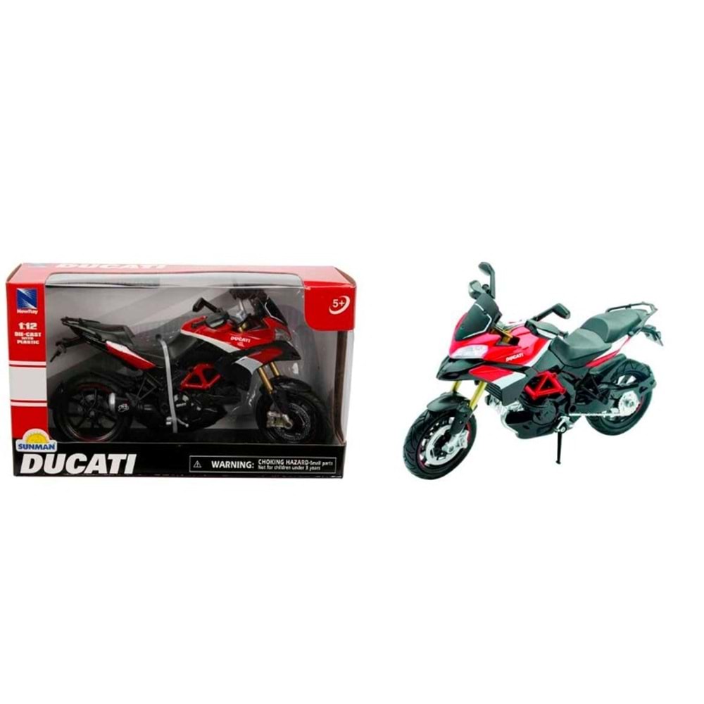 SUN-NRY-1/12 MOTOR DUCATI MULTISTRADA 1200CC PIKES PEAK KIRMIZI S00057533 *24