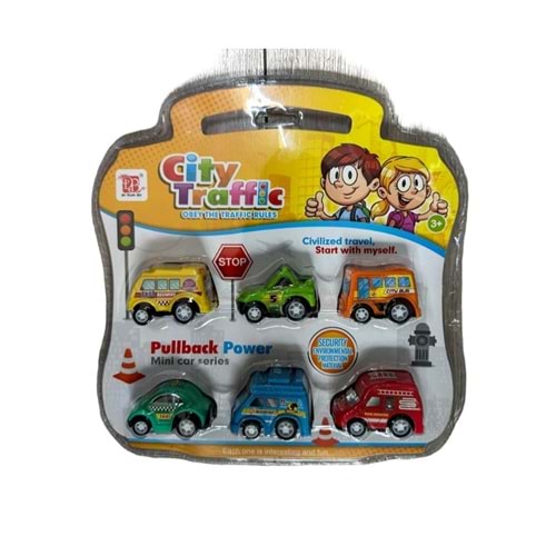 6 LI ÇANTA PAKET ÇEKBIRAK ARABALAR DYB168-316 *96